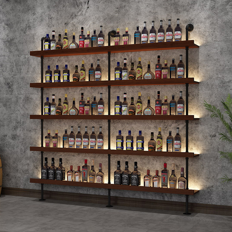 Wine Beer Restaurant - Bar vino rosso scaffale da pavimento