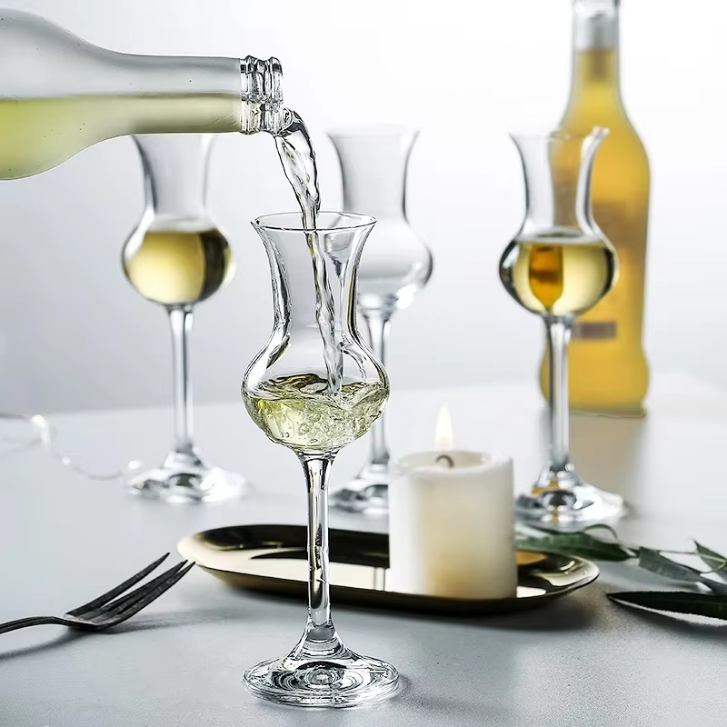 Wine Beer Rum - Bicchiere da vino in cristallo per