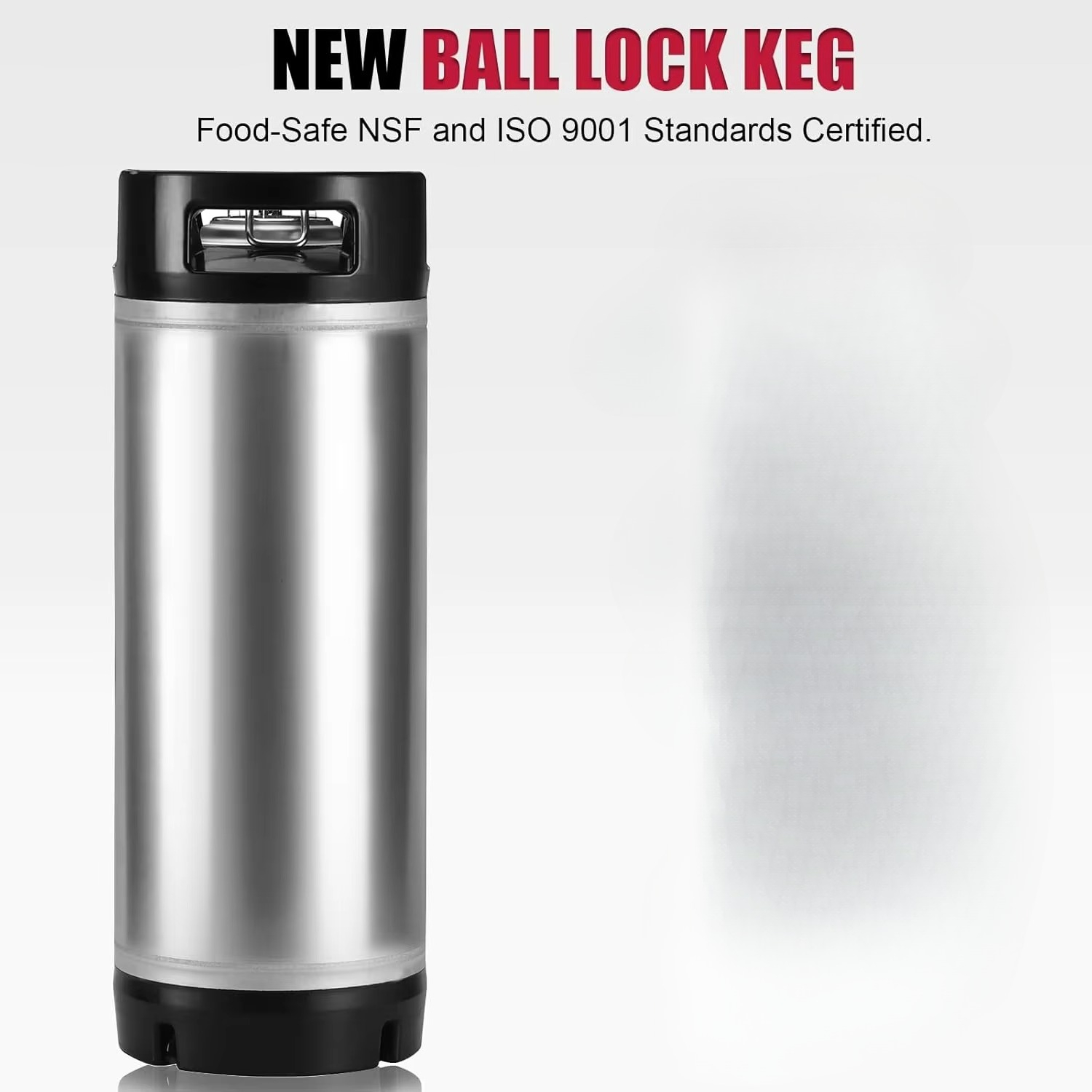 Craft Beer & Wine U- - Fusto Ball Lock in Acciaio Inossidabile