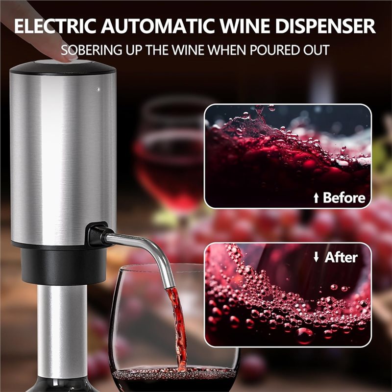 A84G-Apribottiglie Elettrico 4 - Decanter Aerator Set recensione e prezzo