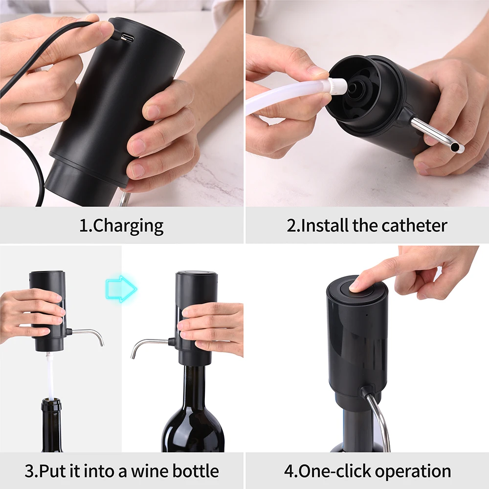 Distributore automatico di aer - Decanter Aerator Set recensione e prezzo